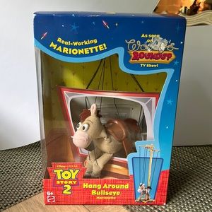 Vintage NEW in BOX! TOY STORY 2 HANG AROUND BULLSEYE Marionette
